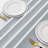 12 satin silver table flags
