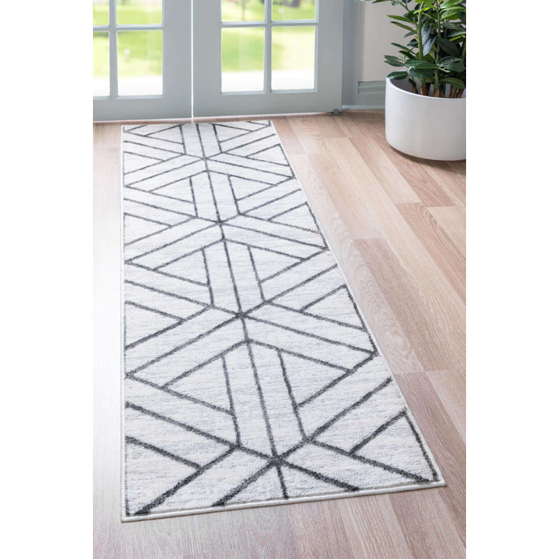 Clidy Abstract Indoor Rug, Runner 3' x 10'
