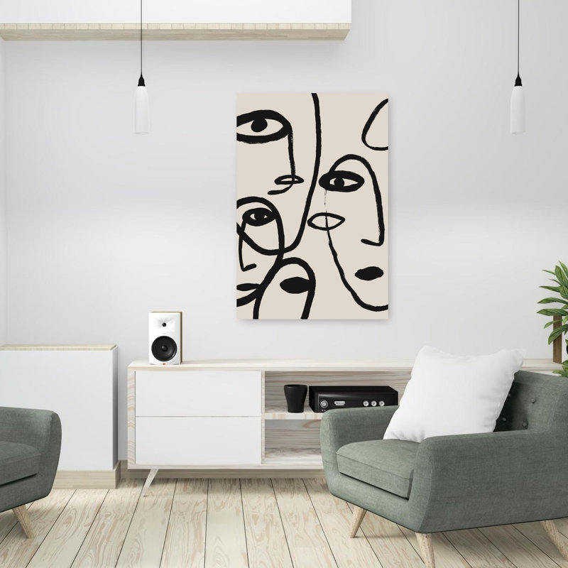 Art contemporain contemporain abstrait, H 36 po x l 24 po