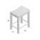 Powers Upholstered Counter Stool with Solid Wood Frame