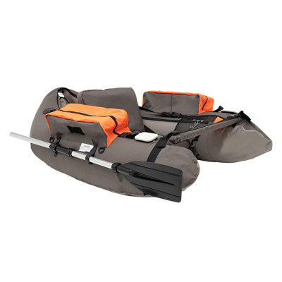 Lightweight Inflatable Fishing Boat with Adjustable Seat, Oxford Cloth Float Tube, 286lbs Load Capacity Raft for Water Sports