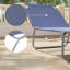 Méridienne pliante d'extérieur, bleu marine-2141779302