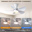 Ventilateur de plafond encastré avec lumière et télécommande / app-856862585-1008048964