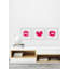 Lips And Hearts by Marmont Hill - 3 Piece Single Picture Frame Print Set-107277044