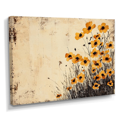 Watercolor Spring Buttercups Filed - Buttercups Wall Décor