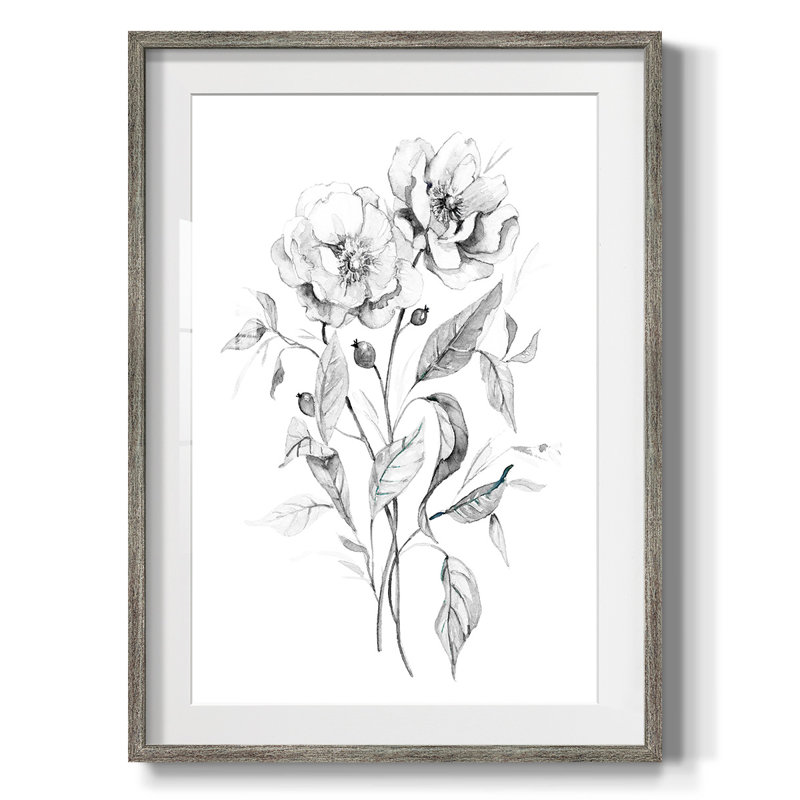 Lys - Toile tendue avec châssis, H 28,5 po x l 20,5 po, Vieilli