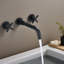 Robinet de lavabo mural avec drain escamotable (sans trop-plein)-110359100