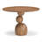 Erike Acacia Round Solid Wood Dining Table