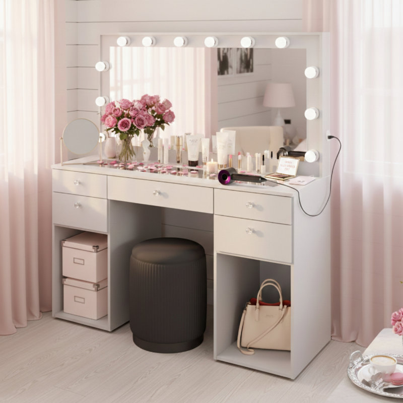 Ensemble coiffeuse Boahaus Elina