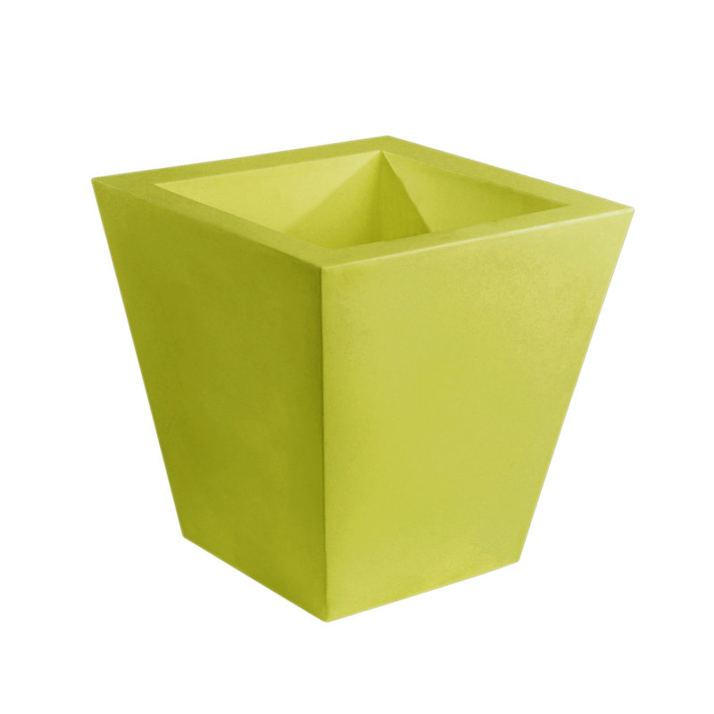 Cono Resin Pot Planter, Ice, 15.75" H x 15.75" W x 15.75" D