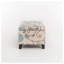 Banc de rangement avec repose-pieds Floral