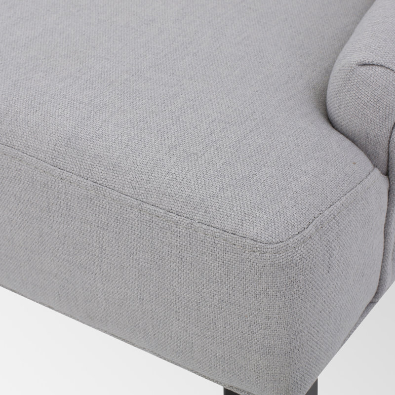 Chaises de salle à manger rembourrées Modern, Gris, 4