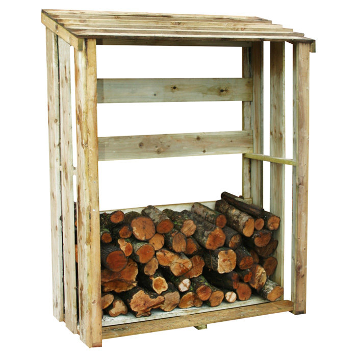 Marc 120cm W x 58cm D Wood Log Store