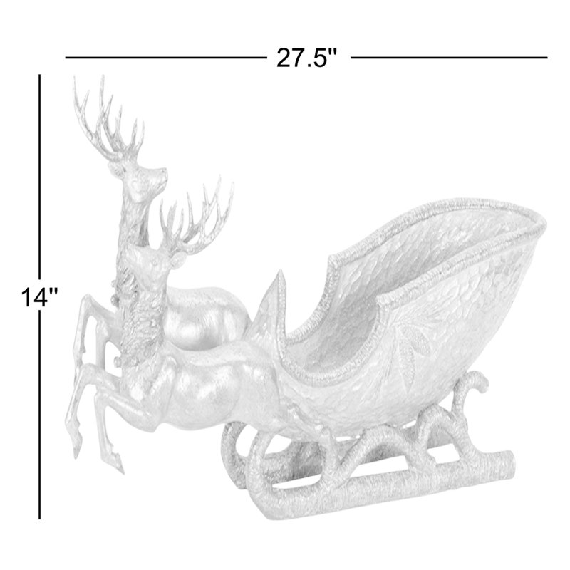 Cerf en poly-pierre avec bateau, Or