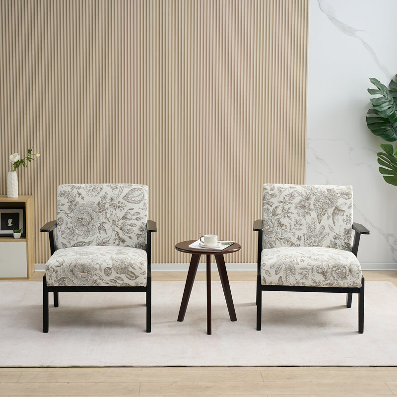 Ensemble de 2 fauteuils d'appoint rembourrés Dxcvauo