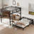 Full Over Full Metal Bunk Bed With Raised Security Fence, Separable Design, And Vintage Wood-Colored Finish-453483690