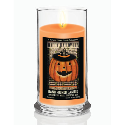 Chapeau de sorcière Jack O Lantern 18 oz, verre Status Candle