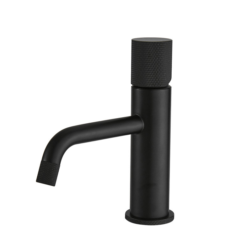 Single-Hole Bathroom Faucet, Black