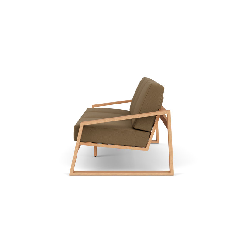 Pursuit Outdoor 3 - Seat Patio Sofa, Reflections Straw