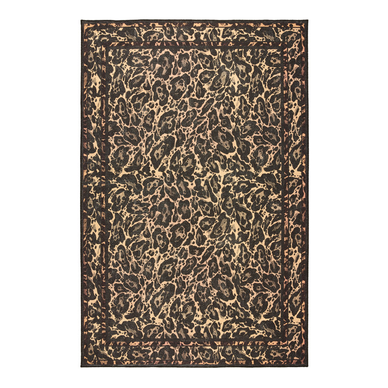 Geometric Digitally Printed 100% Polyester Area Rug, Rectangle 185 x 290 cm
