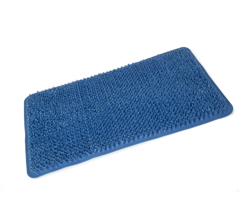 PVC Non-Slip Bath Mat, Blue