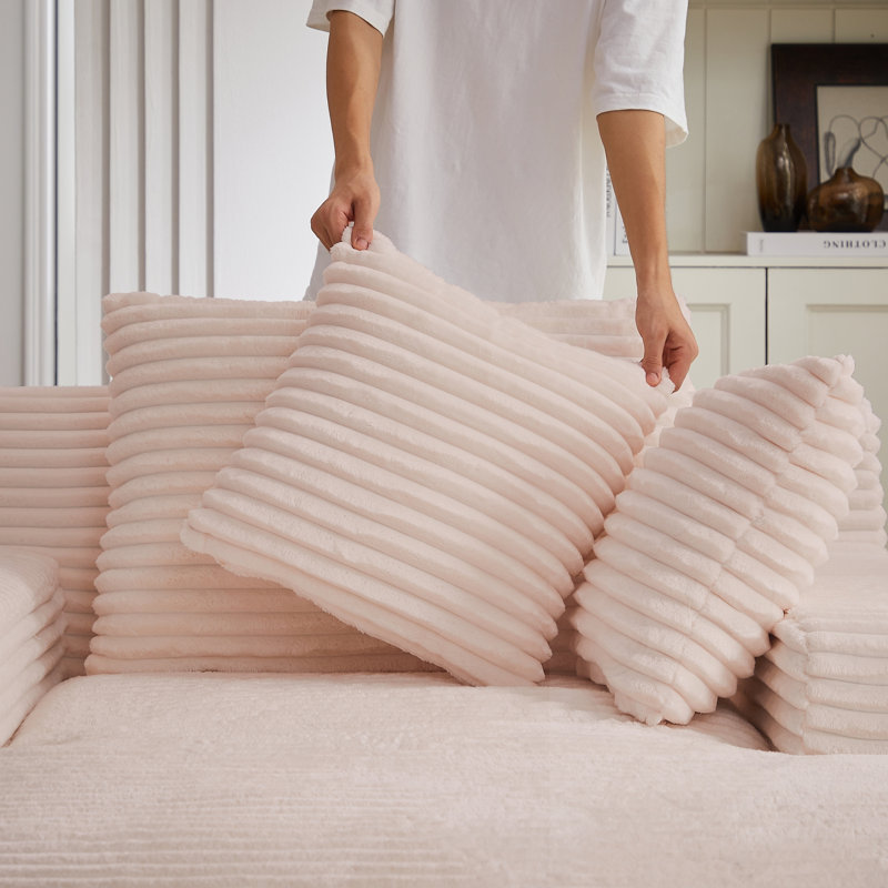 Chaise longue avec coussin moelleux, Pink