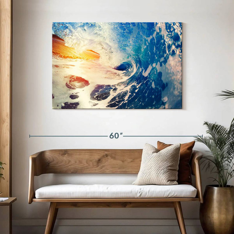 Gillard Retro Ocean Wave, H 30 po x l 45 po