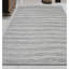 Striped Area Rug in Silver And Grey-1236678886