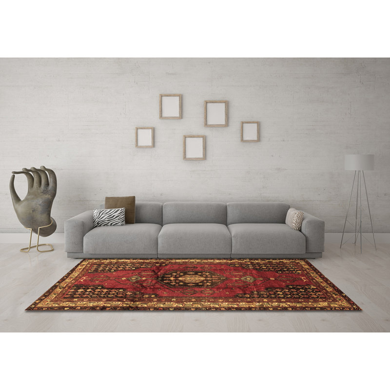 Tapis brun traditionnel Traditional, Carré 8 pi