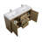 Allier 59" Natural Oak Double Sink Vanity With A Integrated Sink