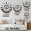 Horloge murale argentée-1745035221