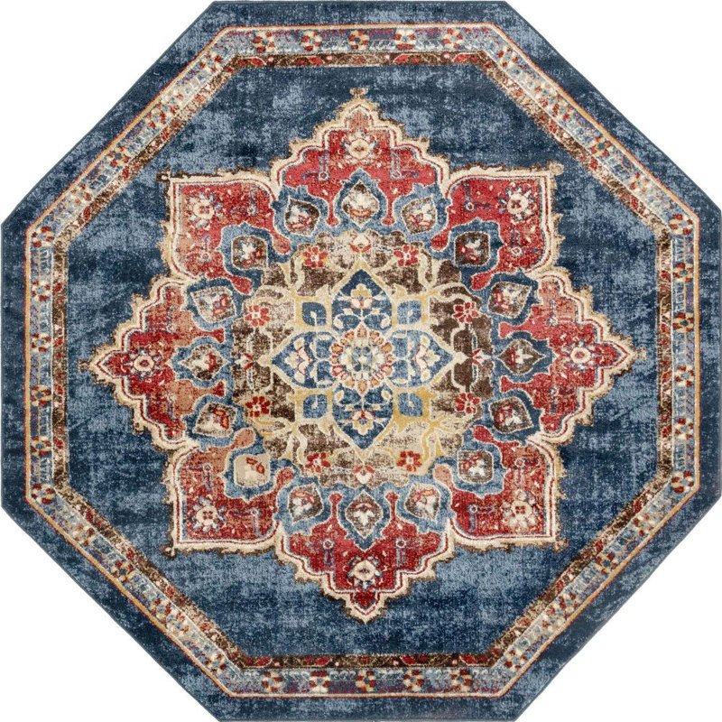 Ulla Oriental Indoor Rug, Octagon 5'