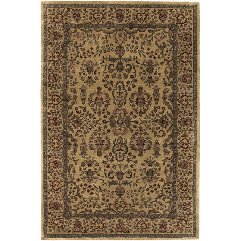 Tapis doré / jaune Dartington, 5 pi x 7 pi 6 po