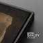 Abstrait, art de bloc brun foncé, photos de salon, impression sur toile encadrée-128131884-128131895