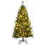 Arbre de Noël artificiel pin vert avec lumières claires/blanches-886256386