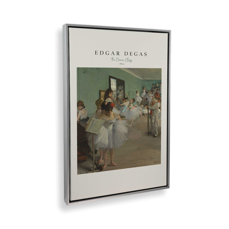 The Dance Class par Edgar Degas, Toile tendue, Ne s’applique pas, H 18 po x l 12 po