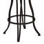 Tabouret de bar pivotant en métal espresso foncé-1409431523
