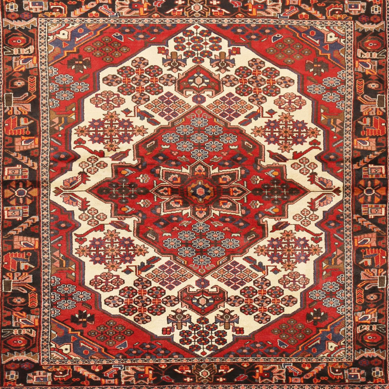 Tapis brun Southwestern, Carré 6 pi