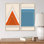 Minimal 20S Bauhaus Geometric VI - ensemble de 2 peintures