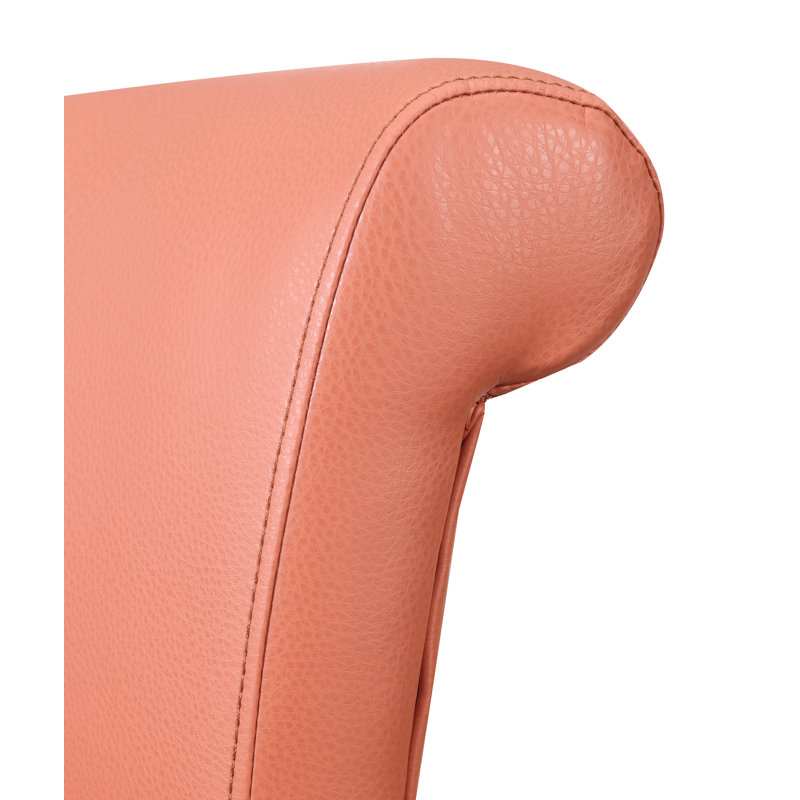 Tabouret de bar et de comptoir Radojka, Orange persimmon, Tabouret de bar (assise de 30 po de hauteur)