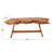 Villicana Teak Wood Handmade Live Edge Top Brown Coffee Table