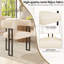 48cm H Upholstered Metal Armchair in Beige-350187278