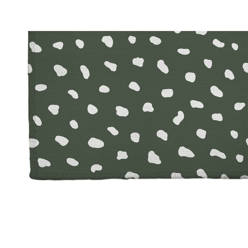 Paint Drop Activity Mat, Rectangle 5' x 7', Chimichurri/Green