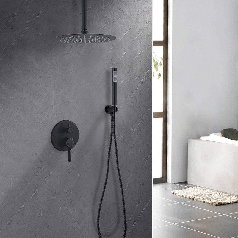 All-In-One Kit with Rough in-Valve, Matte Black