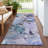 Machine Washable Indoor/Outdoor Howle ACN2264 Floral Rug-890405818