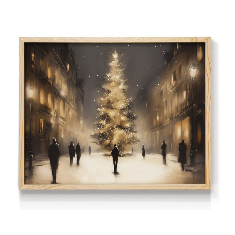 Art de Noël - DCCDXCIX - Reproduction encadrée - Restickable, Naturel, H 16 po x l 20 po