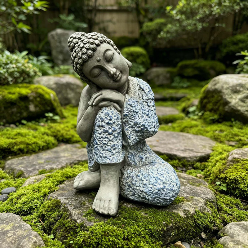 Statue sereine de Bouddha endormi, 16,34 po