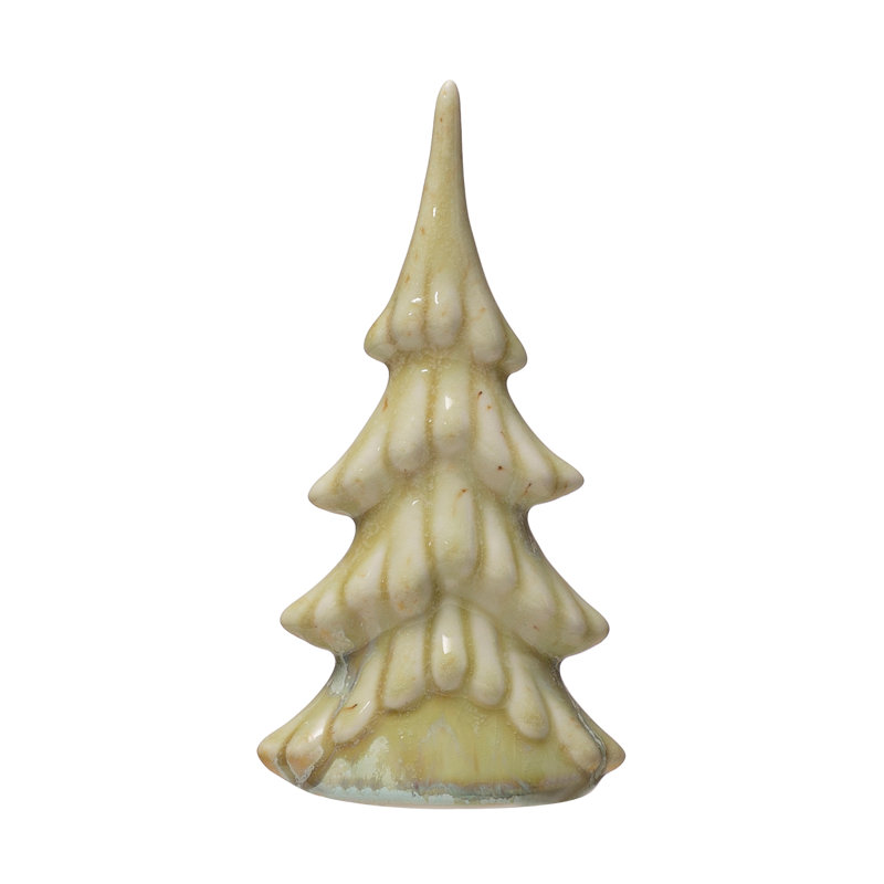Arbre de Noël en grès, glacis réactif