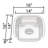 16'' L Single Bowl Stainless Steel Kitchen Sink