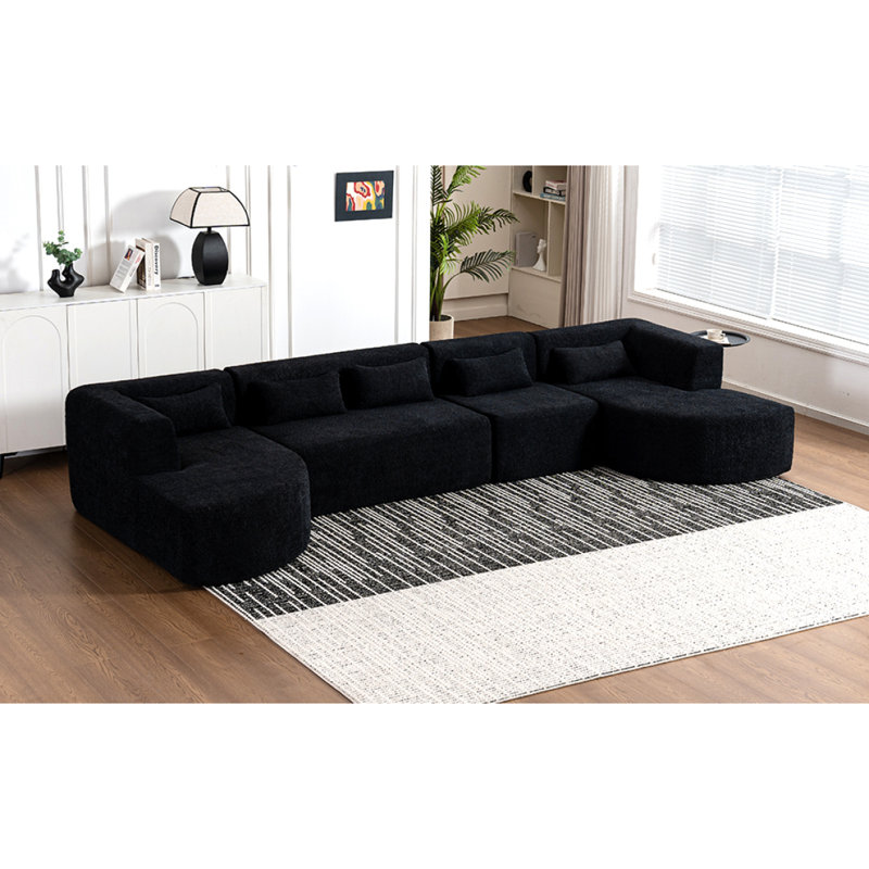 Canapé Boneless 144 ", Noir